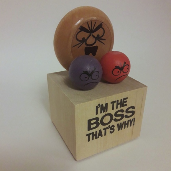 NEW Wood Toons I'm The BOSS That's Why! Hand Made in the USA - Picture 2 of 5